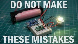 DON'T make an LED flashlight like this