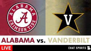 Alabama vs. Vanderbilt Live Streaming Scoreboard, Play-By-Play, Highlights | 2024 CFB Week 6 | SEC