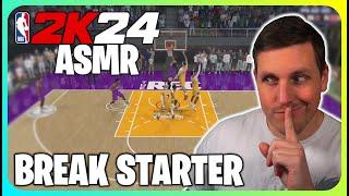 (ASMR Gaming) NBA 2K24 Relaxing Rec Gameplay | Break Starter Build! (Controller Sounds)