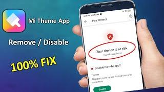 Fix Mi Theme App Not Showing in Redmi Phone | Mi Theme App Disable by Google