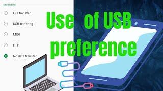 USB preference options explained | What is MIDI & PTP | Mobile to PC connect USB option mean