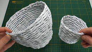 Prepared for my next video - How to Make Newspaper Basket - Newspaper Weaving
