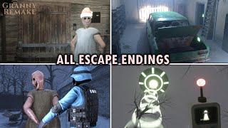 Granny Remake All Escape Endings