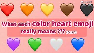 What the different emoji heart colors mean?| Part One1️⃣