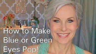 How To Do Eye Makeup to Make Blue or Green Eyes Pop!