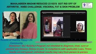 Mahajabeen Hoda Mam Reduced 23 Kgs with Healthy Happy Life Community