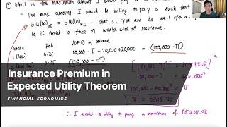 Insurance Premium in Expected Utility Theorem