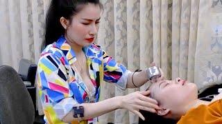  Listen & Sleep Instantly two beautiful birth girls massage each other | VIETNAM BARBER SHOP RELAX