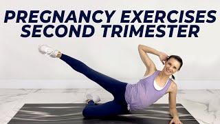 Pregnancy Exercises Second Trimester | 30 Minute Pregnancy Workout (Safe For All Trimesters)
