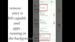 How To Remove HD Capable and Running in The Background Notifiction On Mi A1