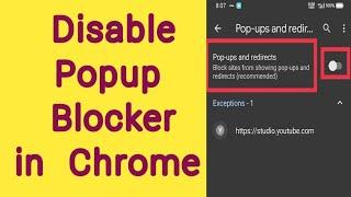 how to disable popup blocker in Google chrome | how to turn off popup blocker in Google chrome