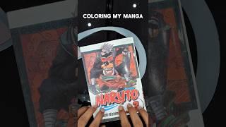 Coloring my manga [Naruto] #shorts #art #drawing #coloringmymanga #manga