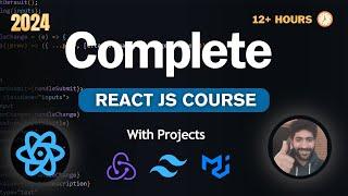  Complete React JS Course 2024 | Beginner to Pro