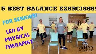 5 BEST BALANCE EXERCISES, for Seniors!