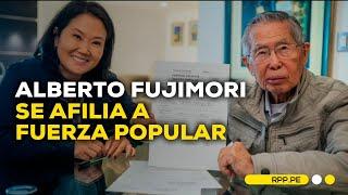 Alberto Fujimori firmó ficha de afiliación con Fuerza Popular