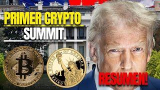 RESUMEN de 6 MINUTOS (PRIMER CONGRESO CRYPTO EN LA CASA BLANCA DONALD TRUMP)