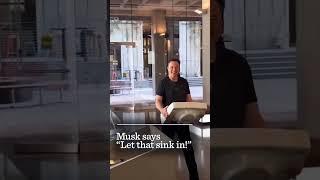 Elon Musk at Twitter Headquarters #shorts #elonmusk #elonmuskmotivation