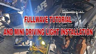 PANO MAG FULLWAVE ng raider 150 at mag install ng MINI DRIVING LIGHT