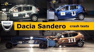 Dacia Sandero crash test (1 2 3) all generations (Euro NCAP)