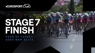 WINDY FINISH  | Tour of Turkey Stage 7 Race Finish | Eurosport Cycling