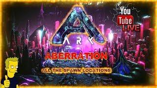 ALL THE STARTING SPAWN LOCATIONS ON THE ABERRATION MAP ARK: Survival Evolved