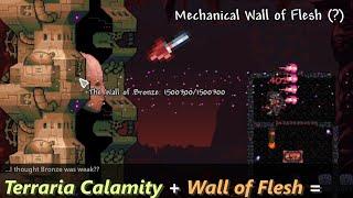 If Terraria Calamity had Wall of Flesh after Moon Lord ─ Wall of Bronze is weird.