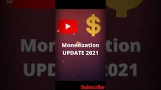 Youtube Monetization Update 2021 || #shorts  MNTechnoBuzz