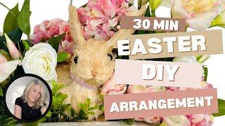 Create a Stunning Easter Arrangement in Just 30 Minutes! #easterdecor #springcenterpiece