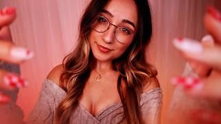 ASMR | Keeping You Company: with EXTREMELY CLOSE Whispers, Hand Movements & Positive Words ️