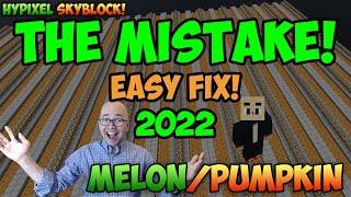 The MISTAKE in my Pumpkin Farm Guide and How to FIX it! - Hypixel Skyblock
