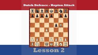 Chess Openings - Dutch Defence , Hopton Attack 2 [1.d4 f5 2.Bg5 h6]