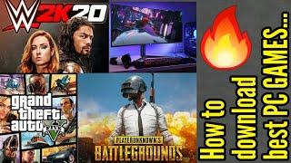 How to Download GTA-5/PUBG PC/WWE 2k20 and other PC Games/100% FREE/