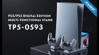 【DOBE】Multi-Functional Vertical Cooling Stand with Controller Charging Dock for PS5