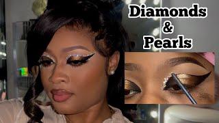 GRWM Diamonds & Pearls Cut Crease