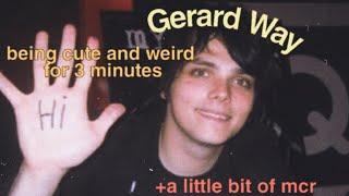 Gerard Way being cute and weird for 4 minutes +a little bit of mcr