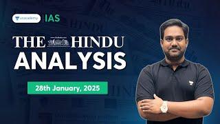 The Hindu Newspaper Analysis LIVE | 28th January | UPSC Current Affairs Today | Chethan N