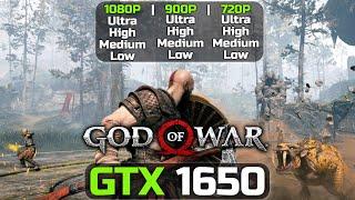 God Of War ► GTX 1650 | 1080P, 900P, 720P | Ultra, High, Medium, Low