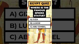 Egypt Trivia Quiz: How Well Do You Know Ancient Egypt?　 #quiztime #fyp #Viral