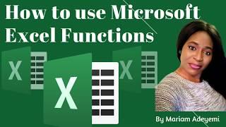 How to use Excel Functions