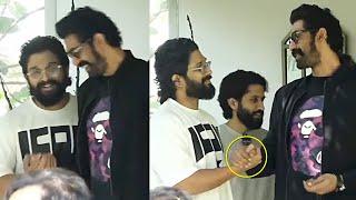 Rana Daggubati And Naga Chaitanya Visuals At Allu Arjun House | Daily Culture