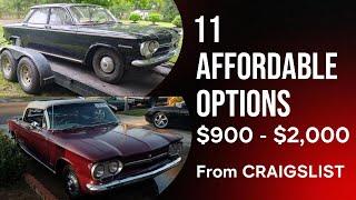 11 AFFORDABLE OPTIONS $900 to $2000 From Craigslist - Classic Cars For Sale by owner