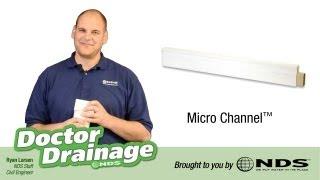 Introducing the Micro Channel | NDS Drainage Systems