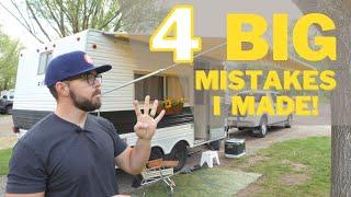 4 HUGE MISTAKES I Made While Remodeling My Camper Trailer!