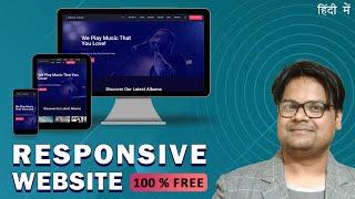 Create Responsive Website | Fast & Easy | WordPress | 100% Free | हिंदी में