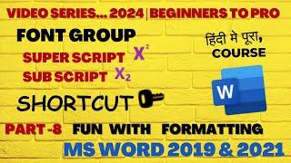 microsoft word for beginners to pro tutorial, Superscript, Subscript, Format Painter shortcut keys