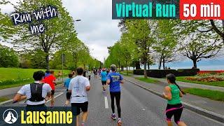 Lausanne 20k  Switzerland Wonderland | Treadmill Running | Virtual Run #81