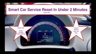 How to Reset a Smart Car service light In under 2 Minutes