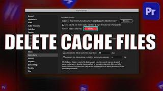 How to Clear the Media Cache in Premiere Pro | Premiere Pro Tutorial | Delete Media Cache Files