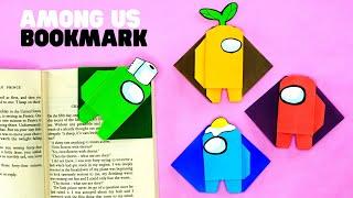 How to make origami AMONG US bookmark [AMONG US DIY]