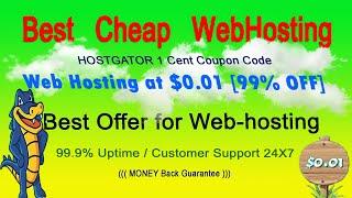 HostGator 1 Cent Coupon Code (2022) – Web Hosting at $0.01 (100% Working)
